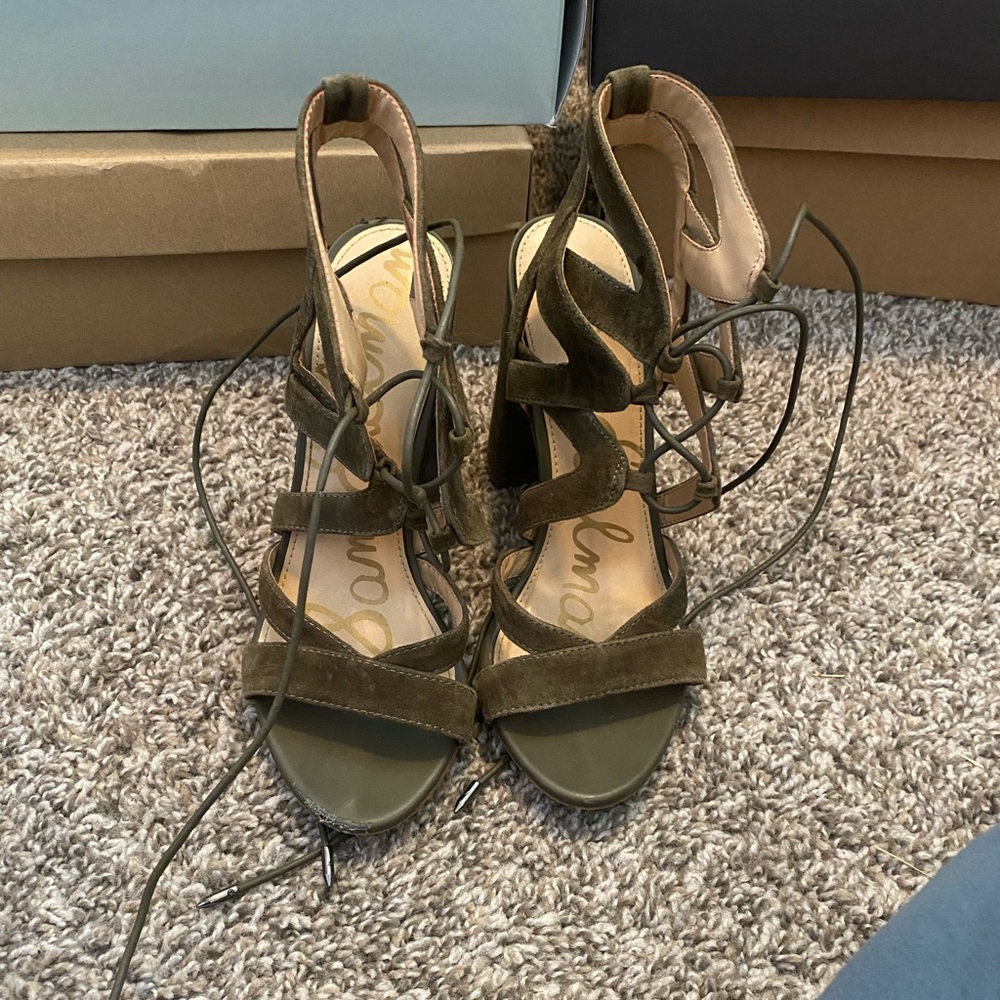 Sam Edelman lace up heeled sandals